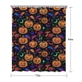 thumbnail image 5 of Colorful Halloween Pattern Shower Curtain 72"x84" ,Bathroom Decorative Shower Curtains Set with 12 Hooks,Modern Waterproof Washable Shower Curtain, 5 of 6