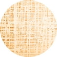 thumbnail image 1 of Ahgly Company Indoor Round Solid Orange Modern Area Rugs, 3' Round, 1 of 1