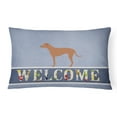 thumbnail image 1 of Carolines Treasures BB8277PW1216 Rhodesian Ridgeback Coussin Décoratif en Toile de Bienvenue, 1 of 3