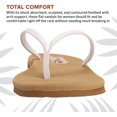 thumbnail image 3 of Flojos Ladies Fiesta Sandal, White - Tan - Size 7, 3 of 9