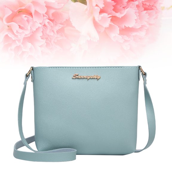 COSMOBETTY Women's Shoulder Bag Simple PU Small Storage Purse Lightweight Crossbody Bag 1 Piece