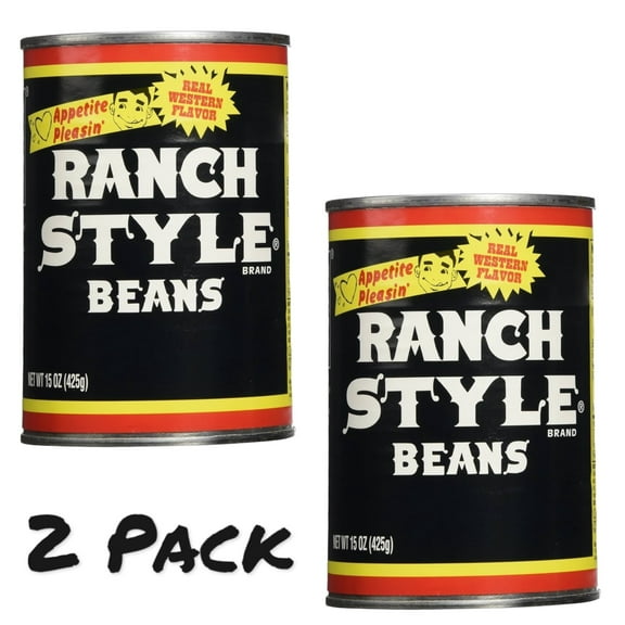 ( 2 Pack ) Ranch Style Canned Pinto Beans, Real Western Flavor, 15 oz