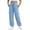00#Light Blue573, variant on Lullu Girls Sweatpants Casual Athletic Joggers Cozy Cargo Pants, Beige, Sizes 5-14