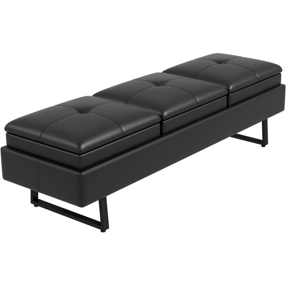 kinbor Waiting Room Chairs - PU Leather Office Guest Chair, Upholstered Reception , Lobby Furniture for Salon, Shop Lobby