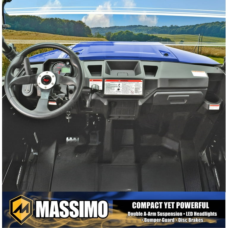 Massimo Buck 250 Compact 12hp Blue Side by Side UTV, 177cc