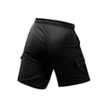 thumbnail image 3 of Nestiefly Mens Cargo Cotton Chino Shorts Elastic Waist Drawstring Casual Work Shorts Summer Lightweight Hiking Outdoor Shorts with Multi Pockets 2026 Black S, 3 of 4
