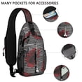 thumbnail image 2 of Floral Crossbody Sling Backpack for Womens Causal Sling Bag with Adjustable Shoulder Straps for Travel Hiking Chest Bag Daypack Anti-theft Purse, 2 of 6