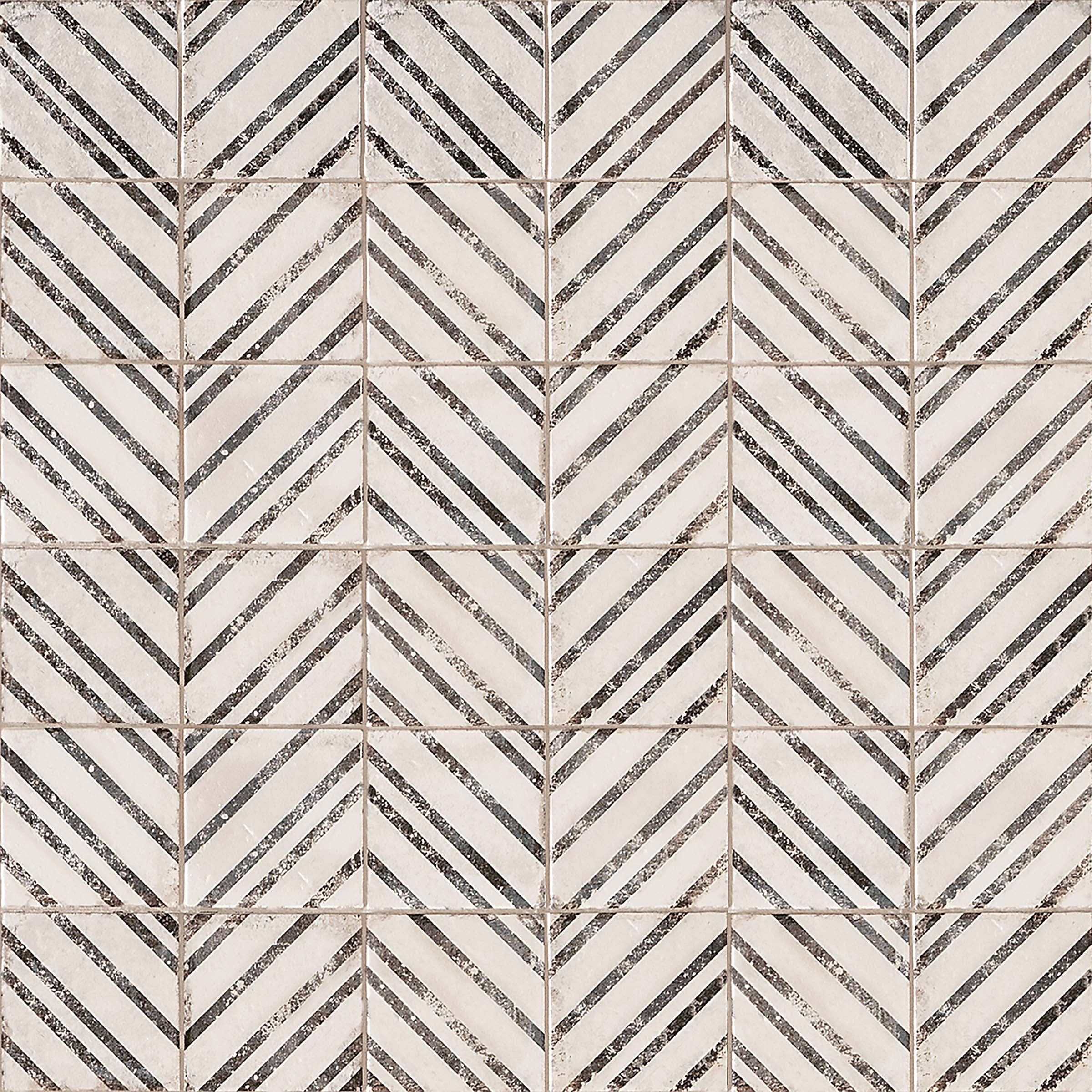 Vivace 4" x 4" Matte Beige and Gray Porcelain Tile