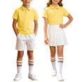 thumbnail image 1 of Odeerbi Niñas 3 Piezas Preppy Vestido Tenis Camisa de Golf y Falda Plisada Con Set de Uniforme de La Escuela de Las Medias, 1 of 9