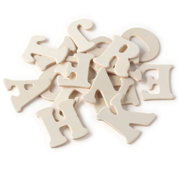 6 Packs: 36 ct. (216 total) 2" Wood Memoir Letters by Make Market