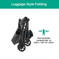 thumbnail image 4 of Mompush Lithe Lightweight Stroller, Compact One-Hand Fold Travel Stroller for Airplane Friendly, Reclining Seat and Large Canopy, with Rain Cover & Travel Carry Bag & Cup Holder, 4 of 5