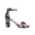 thumbnail image 3 of BLISSFUL STEP Women Solid Color Buckle Block Heel Ankle Strap Sandals, 3 of 8