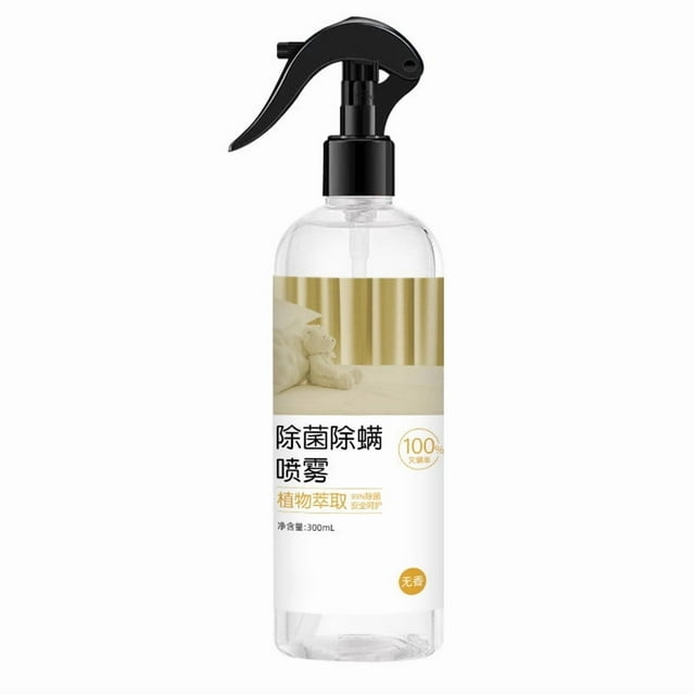 Limpiador doméstico en aerosol de 300 ml, a base de plantas, para uso doméstico, para ropa de cama y sofás, control profundo de ácaros.