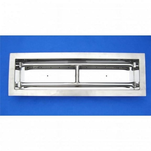 HearthDistribution OB4SS-18 SS Dual Flame Flanged Burner- 18 in.