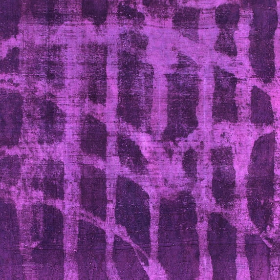Ahgly Company Indoor Square Abstract Pink Modern Area Rugs, 8' Square