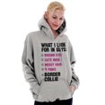 thumbnail image 5 of What I Look In Guys Border Collie Dog Hoodie Sweatshirt Women Brisco Brands M, 5 of 6