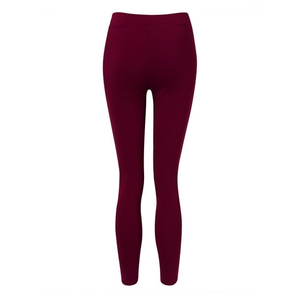 Pxiakgy Women's Casaul Stretchy Pull-on Waist Skinny Solid Color