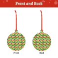 thumbnail image 2 of Cauagu Vegetable Pattern Acrylic Christmas Pendant,1-Pack Christmas Ornaments Xmas Tree Decor Christmas Décor with Ribbon Cute Tree Hanging for Party Favors-Round Shape, 2 of 7