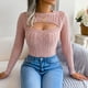 thumbnail image 5 of Pntutb Mujer Casual Moda Sólido Jersey Manga Larga Cuello Redondo Suéter Pntutb Pntutb-2898, 5 of 5