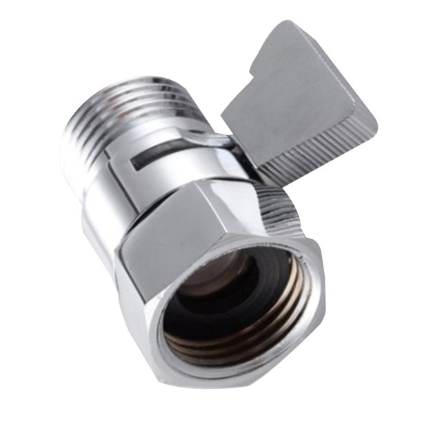 Kearding Interruptor de cabezal de ducha americano, válvula de parada de agua, manija de palanca, boquilla de latón, regulador de caudal, baño Juegos de accesorios de baño Kearding JJ17010-00