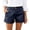 Z13 Navy, variant on Landzoo Shorts For Women Solid Color Zip Front With Pockets Summer Breathable Women Shorts Size L Beige