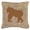 Brown, variant on Gorilla Burlap And Orange Indoor & Outdoor Fabric Decorative Pillow - Orange