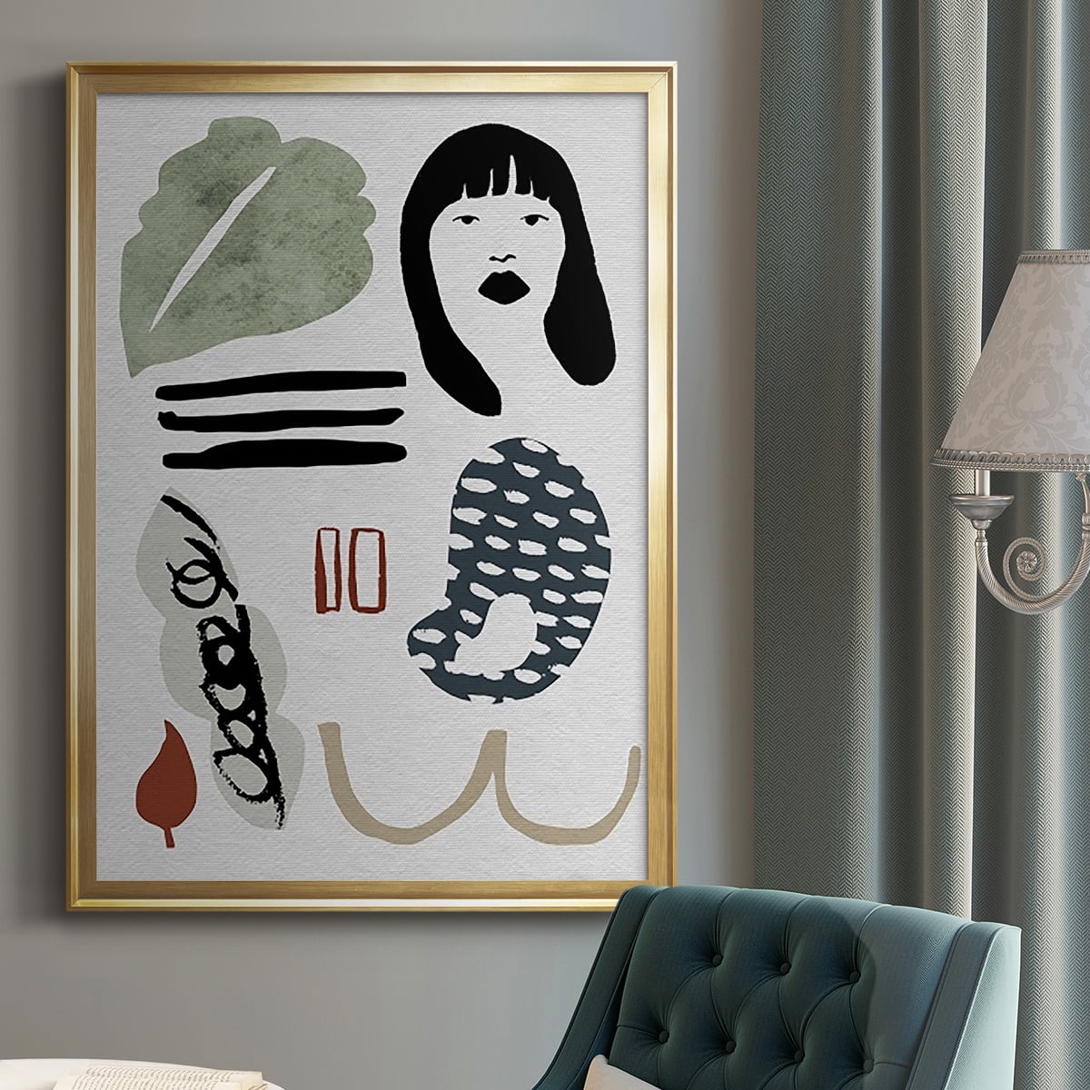 Collected Mindfulness II Premium Framed Print, in Gold, Black, or Silver - Ready to Hang