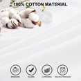 thumbnail image 4 of Cotton Body Ruffled Pillowcases 1 Pc Soft Envelope Closure White 20x48, 4 of 6