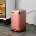 thumbnail image 6 of happimess Betty Retro Mini 3.2-Gallon Step-Open Trash Can, Rose Gold, HPM1012D, 6 of 10
