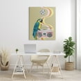 thumbnail image 2 of Stupell Industries Groovy Parrot Pink Boombox Retro Disco Ball, 36 x 48, Design by Grace Popp, 2 of 6