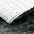 thumbnail image 6 of Yeerswag Fluffy Plush Shaggy Black Area Rug, 2.6’ x 5.3’, Non-Slip, 6 of 10