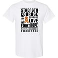 thumbnail image 3 of Inktastic Multiple Sclerosis Awareness Strength Courage and Support T-Shirt, 3 of 5