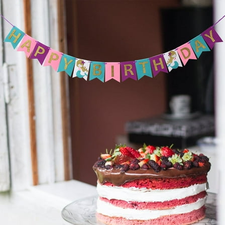 WHAMVOX  Party Decorations Mermaid Birthday Supplies Colorful