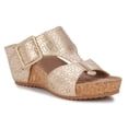 thumbnail image 2 of Ros Hommerson Thea Women's Adjustable Buckle Sandal In Gold, 2 of 7