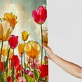 thumbnail image 3 of JRXY Multicolored Tulip Flowers Shower Curtain, Various Sizes White, 3 of 6