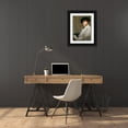 thumbnail image 3 of Whistler, James McNeill 25x32 Black Ornate Wood Framed with Double Matting Museum Art Print Titled - Self Portrait, 3 of 4