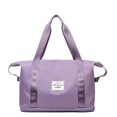 thumbnail image 1 of Bolsa de viaje de gran tamaño, bolsa deportiva para gimnasio, bolsa de hombro para el fin de semana, para pasar la noche para mujer (púrpura) brillar Electrónica, 1 of 5
