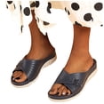 thumbnail image 3 of SMihono Sandales Sandales de Plage Femmes Été Décontracté Femmes Décontracté Mode à Enfiler Talon Compensé Confortable Grande Taille Sandales Pantoufle en Liquidation, 3 of 9