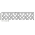 thumbnail image 3 of Ambesonne Geometric Fabric by the Yard Upholstery, Squares Stars and Streaks, 3 Yards, Dark Grey and White, 3 of 5