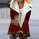 thumbnail image 1 of Puntoco Abrigo Mujer Halloween Impreso Moda Manga Larga Bolsillo Compuesto Felpa Botón Abrigo Manga Larga Sin Sombrero Casual Abrigo/Chaqueta Liquidación Puntoco Puntoco-1, 1 of 5