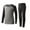 Black, variant on HAiming Boys Girls Thermal Underwear 2 PCS Set Thickened Long Johns Base Layer Kids Color Block Sleepwear