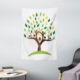 thumbnail image 1 of Family Tapestry, Family Tree with Green Leaves and Abstract Human Eco Concept, Wall Hanging for Bedroom Living Room Dorm Decor, 40W X 60L Inches, Green Yellow Brown, by Ambesonne, 1 of 2