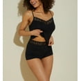 thumbnail image 3 of Cosabella Giulia Modal Shelf Bra Camisole (GIUSW1811),Small,Black, 3 of 4