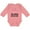 Mauve, variant on Inktastic My Mimi Loves Me Flamingo Gift Girls Long Sleeve Baby Bodysuit