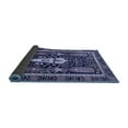 thumbnail image 2 of Ahgly Company Indoor Round Abstract Blue Modern Area Rugs, 3' Round, 2 of 4