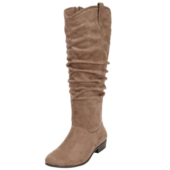 Comfortview Roderick Wide Calf Slouch Boot Tall Knee High Women's Winter Shoes (Wide Widths Available)