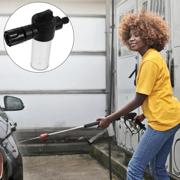CTIRCHIU Black Plastic Foam Sprayer for Car Washing, Lightweight Sturdy Handheld Foam Cannon for Auto Cleaning Detailing