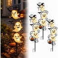 thumbnail image 2 of Solar Halloween Cat & Pumpkin Garden Light, Waterproof LED Moon Stake Decor, Outdoor Yard Light for Patio Lawn Pathway, 2 of 7