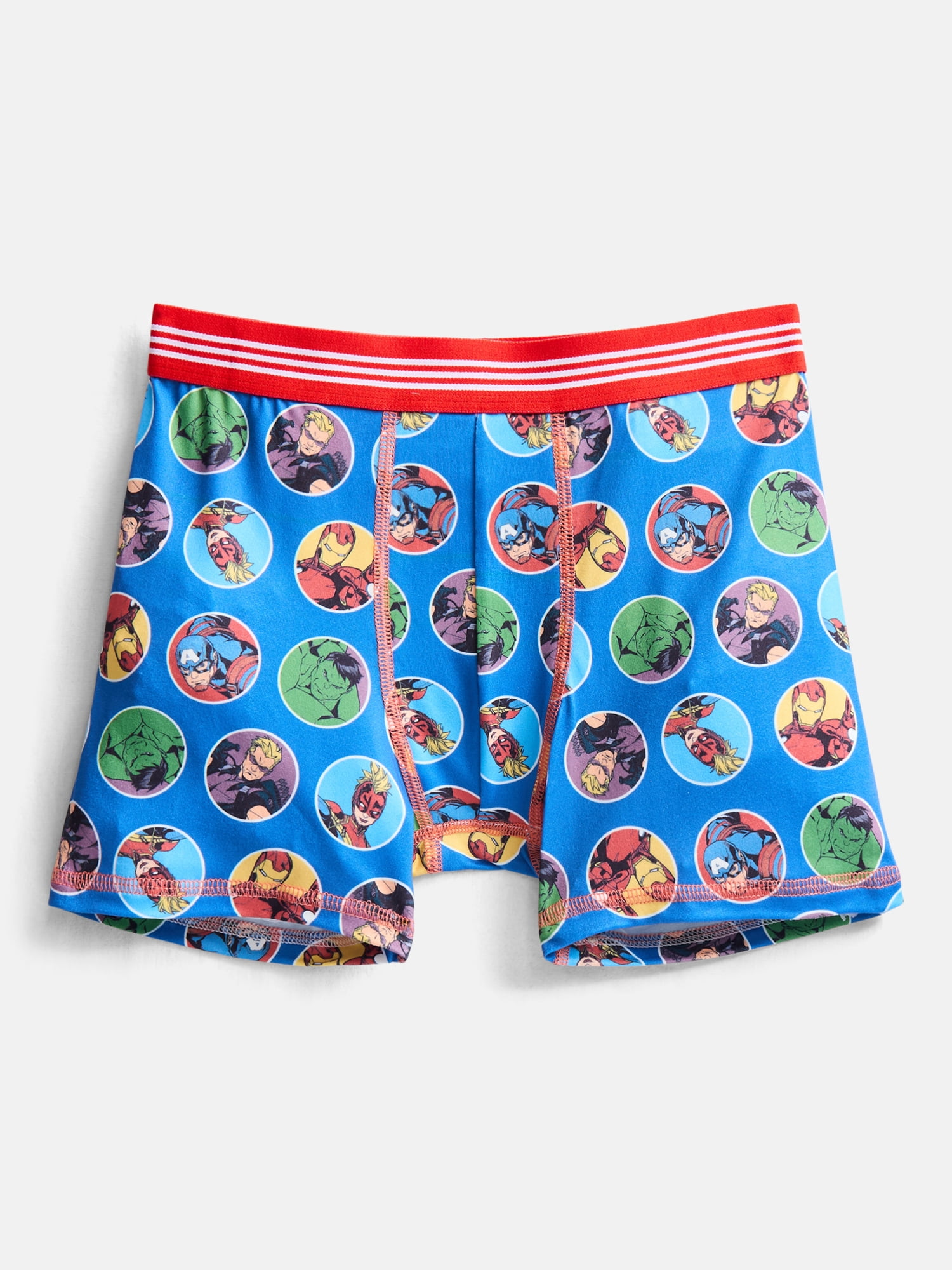 Marvel Avengers Boys Boxer Brief Underwear, 4-Pack, Sizes XS-XL