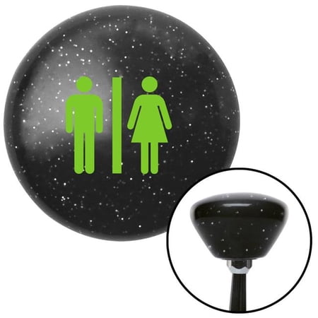 American Shifter Green Man & Woman Black Retro Metal Flake Shift Knob with M16 x 1.5 Insert Shifter Brody